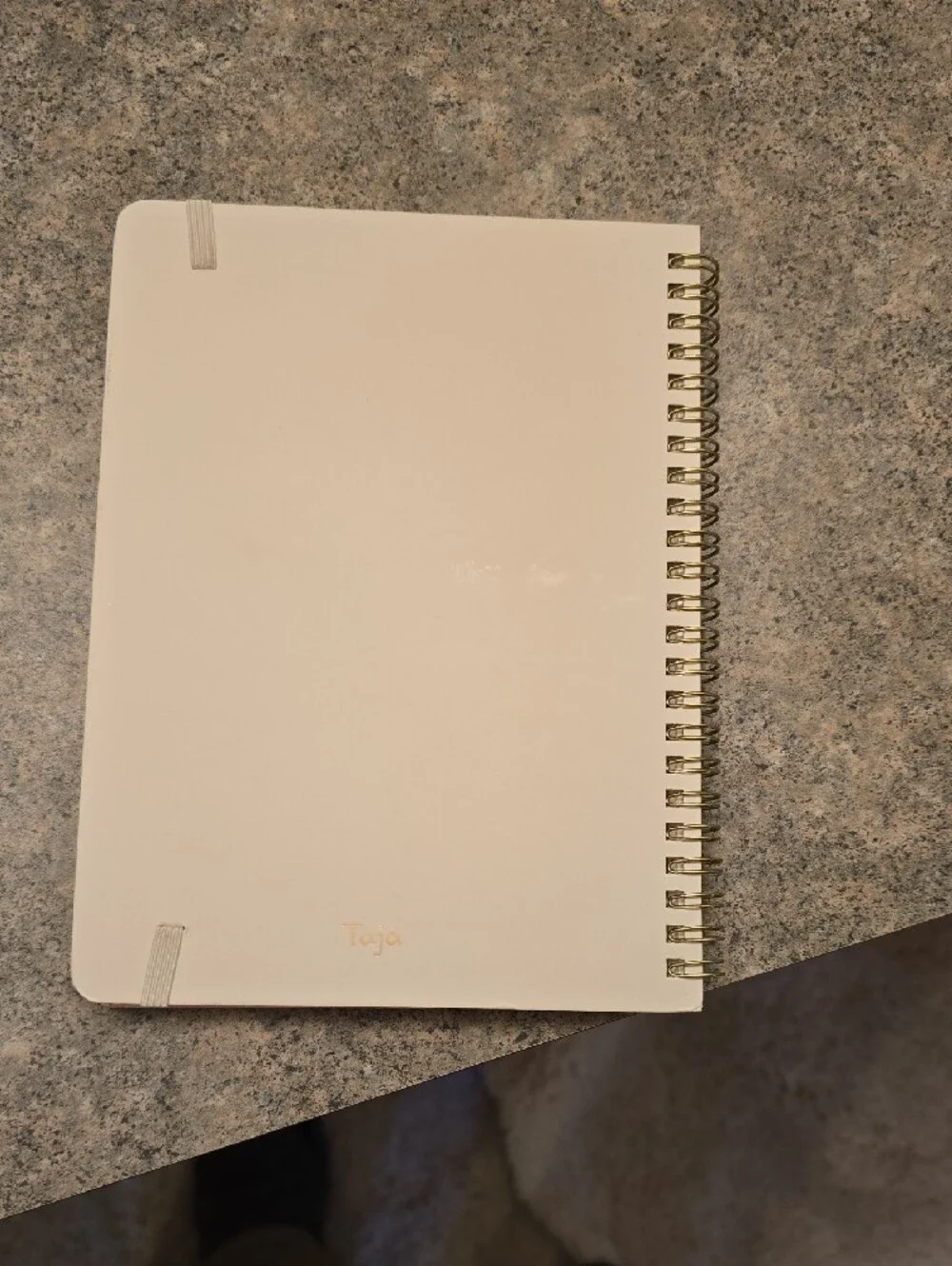 Blank Spiral Notebook - Cream Cover